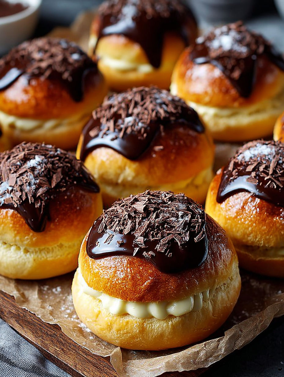 Une plaque contenant des briochettes au chocolat noir.