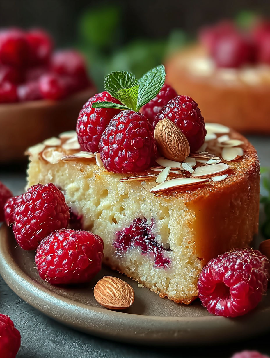 Une tarte aux fraises avec des noix et des baies rouges.