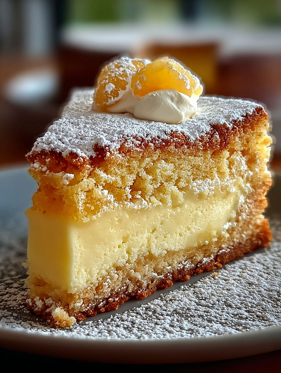 Une tarte aux fruits et crème, garnie de crème fouettée et de fruits, est servie sur un plateau.