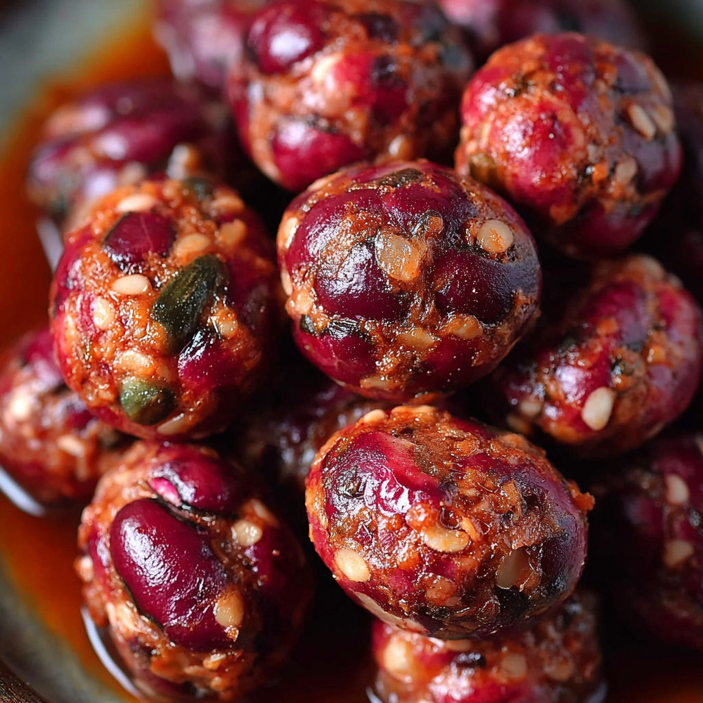 Une recette de boulettes de tomate et de pois chiches.