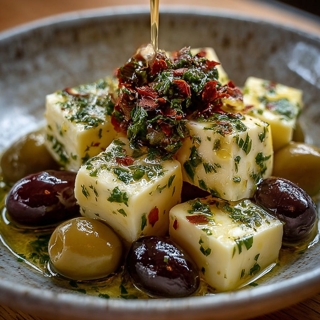 Une recette de salade de quinquets et de fromage.