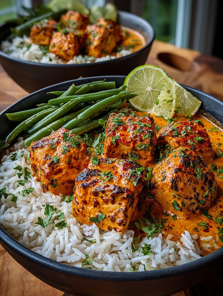 Une recette de curry avec des légumes et des pois chiches.