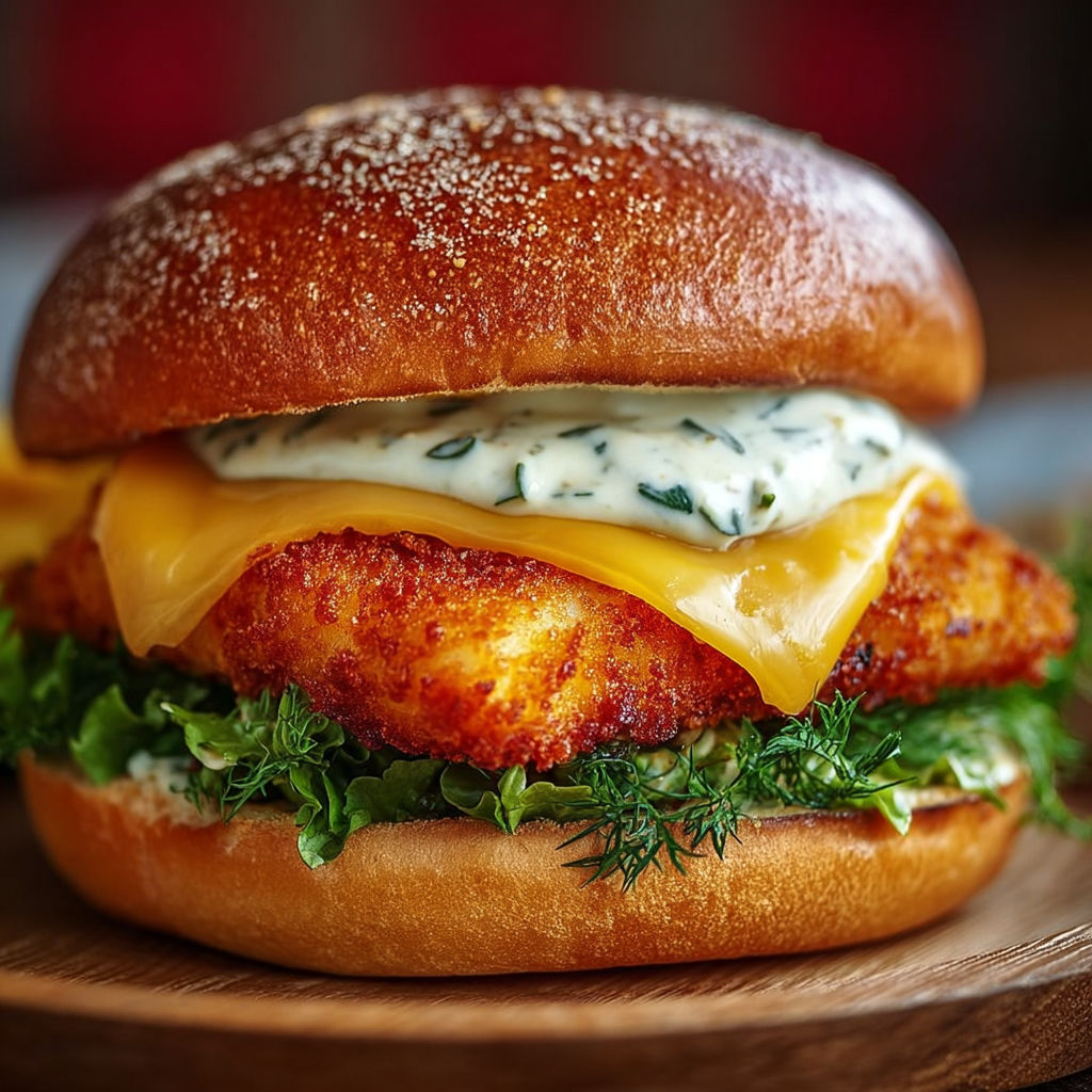 Un sandwich au poulet grillé avec des herbes et des légumes verts.