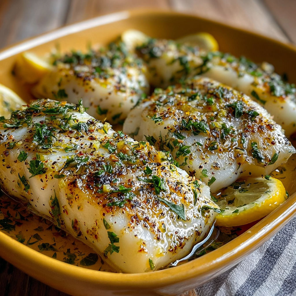 Poisson citron ail et herbes, une recette savoureuse et délicieuse.