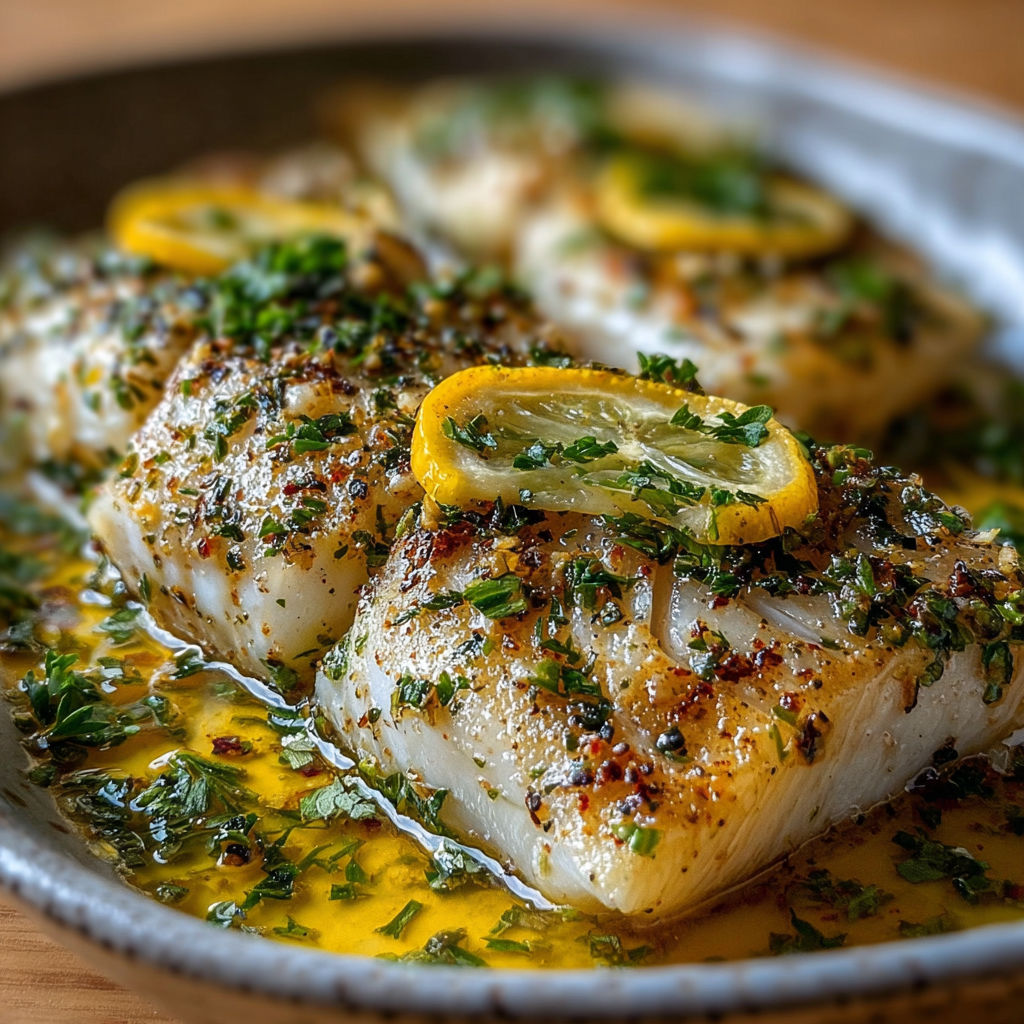 Poisson grillé avec citron et herbes" - Poisson grillé avec citron et herbes.