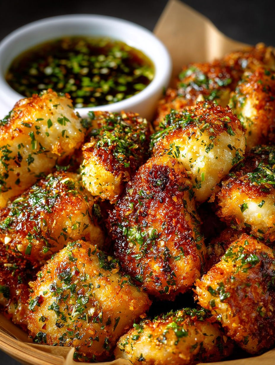 Une recette de brochettes de poulet grillées avec une sauce au pesto et herbes.
