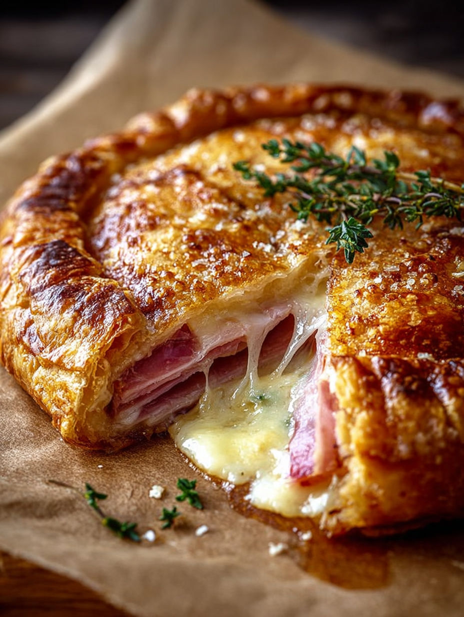 Gros plan sur le fromage fondant à l'intérieur d'une galette de sarrasin.