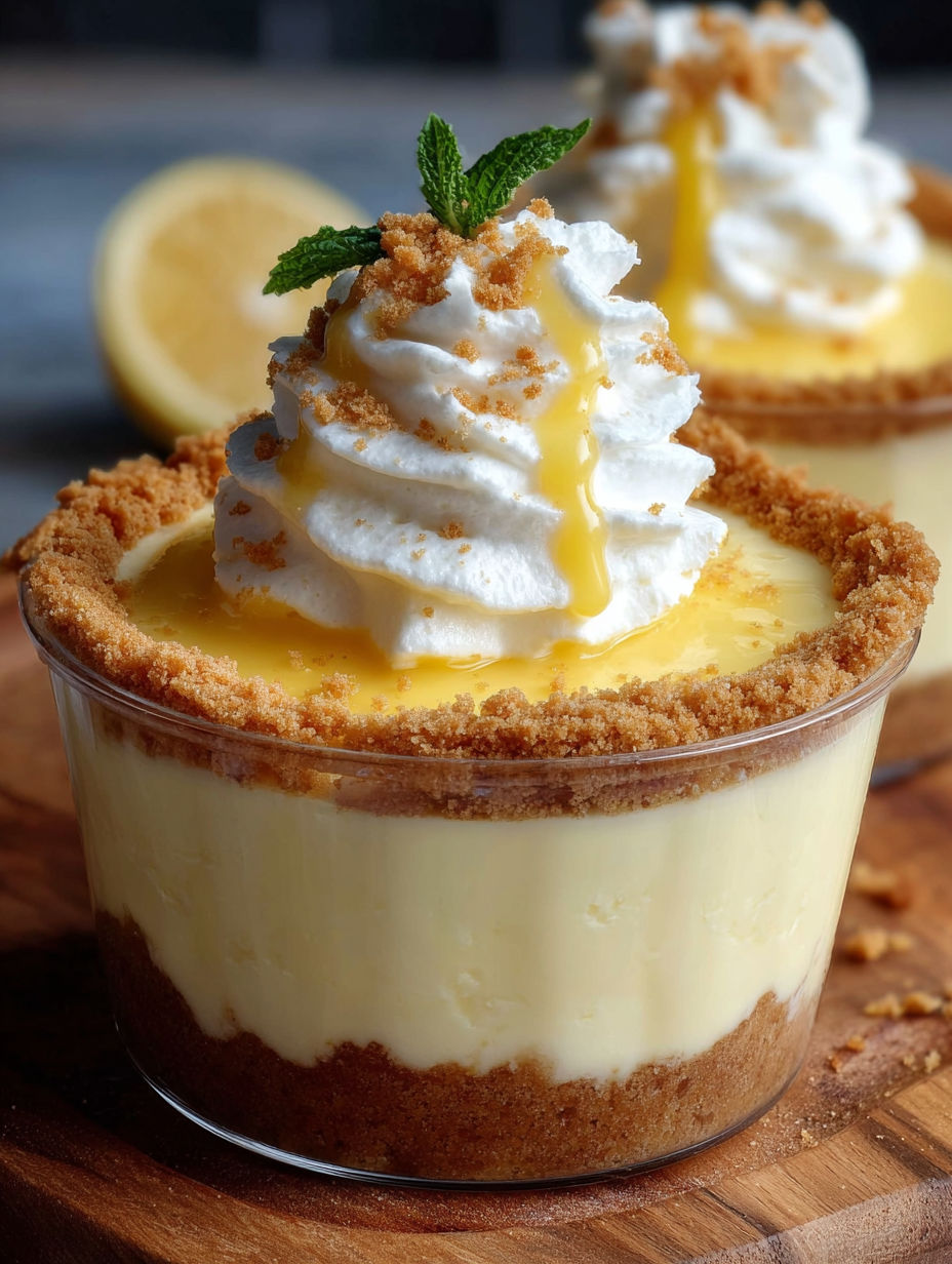 Présentation conviviale d'une crème dessert façon cheesecake dans un joli bol transparent.