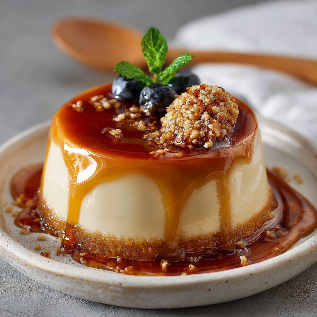 Une tarte au caramel avec des fruits frais sur le dessert.