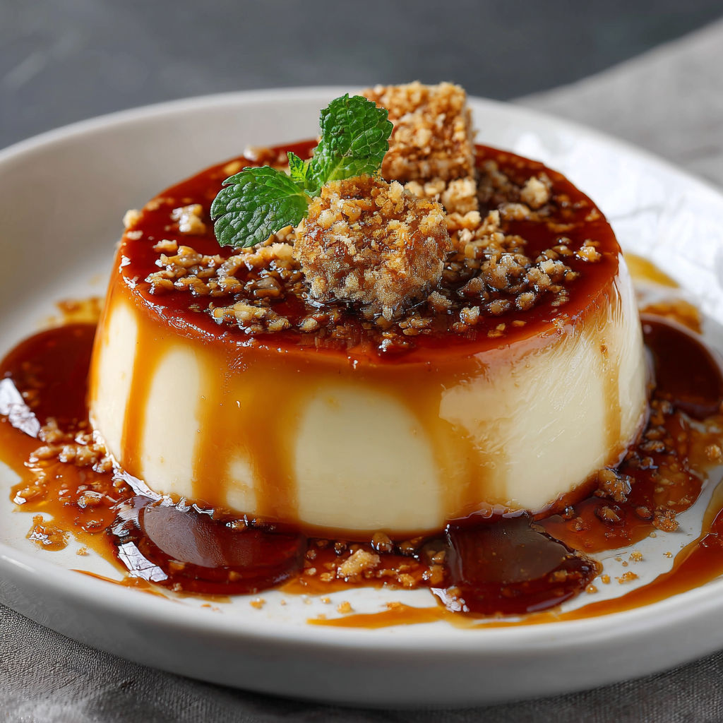 Une tarte au chocolat avec des herbes fraîches sur le dessus.
