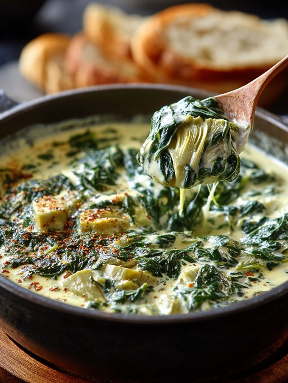 Une recette de salade verte est servie dans un bol en fer.