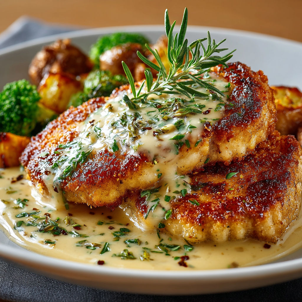 Une recette de poisson grillé avec des légumes verts et une sauce.
