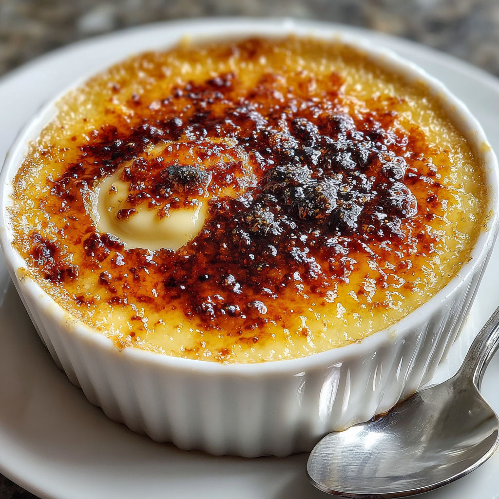 Une tarte au citron chaude et croustillante, avec une cuillère en argent pour la servir.