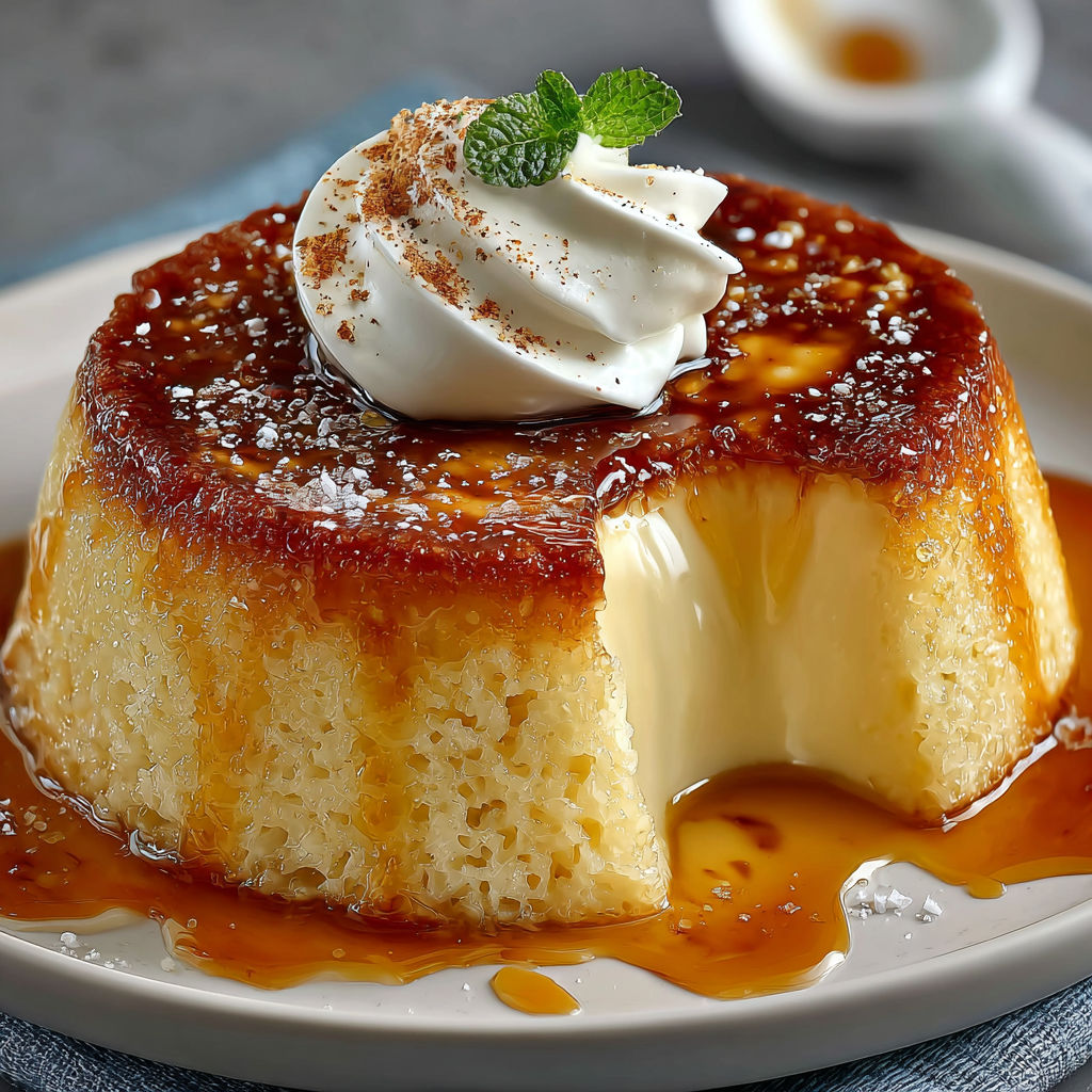 Une tarte aux fruits flambés est servie sur un plateau avec une sauce sucrée et des fruits frais.