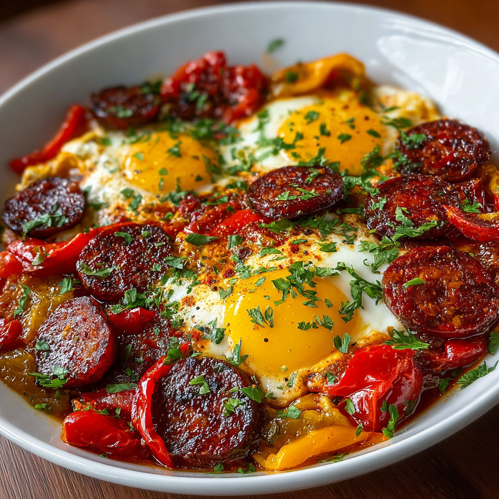 Une recette de frittata aux tomates et aux oeufs, servie dans un bol sur une table.
