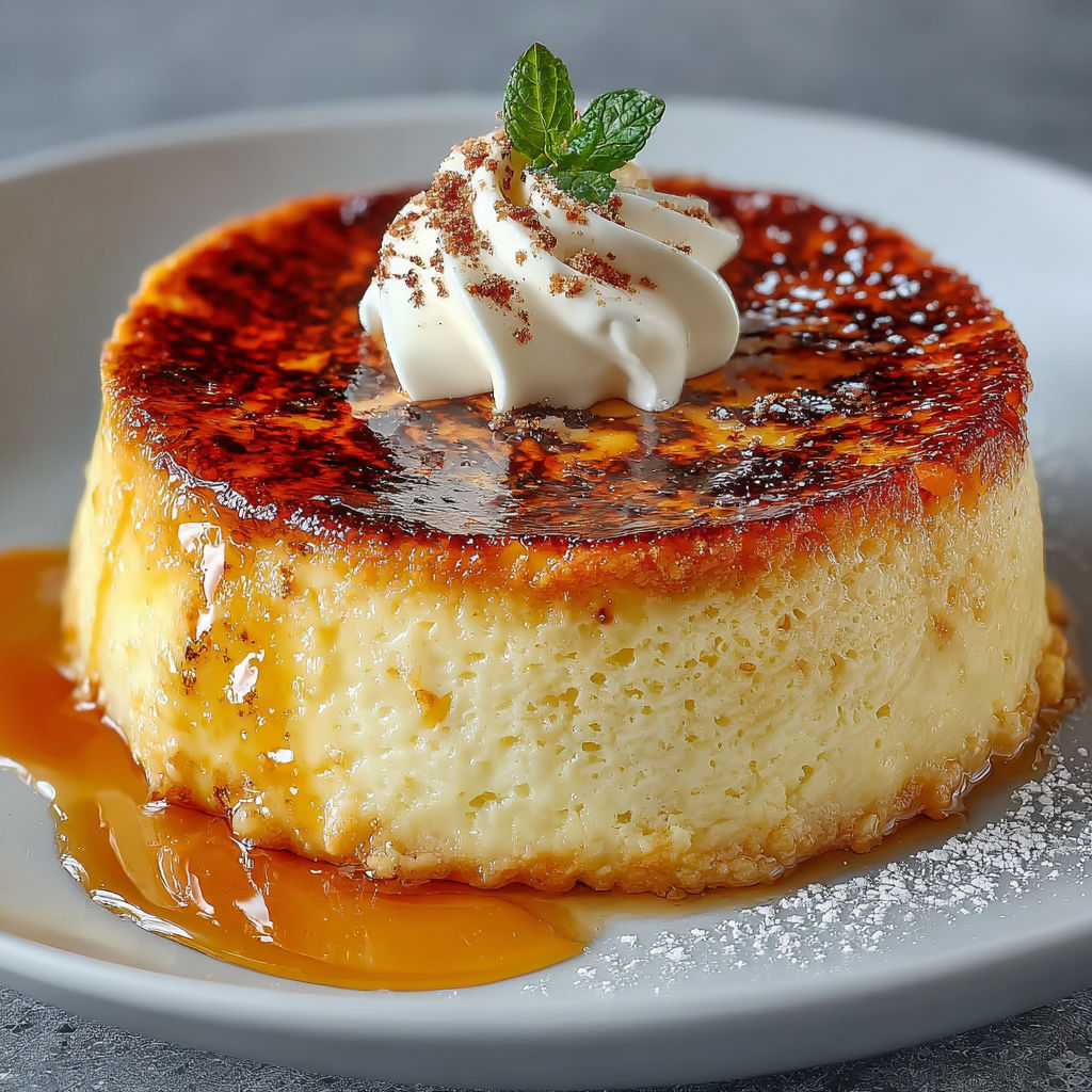 Une tarte au citron garnie de crème fouettée et de menthe, sur un plateau en porcelaine.