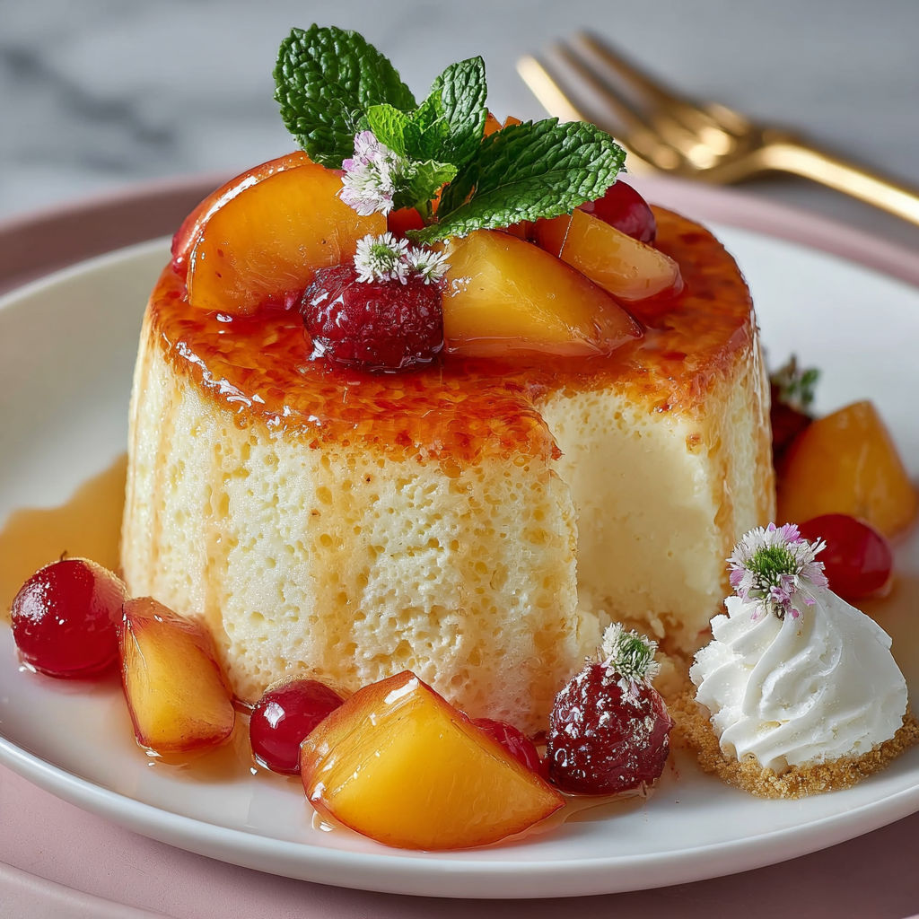 Une tarte aux fruits sur un plateau, avec des fruits rouges, des herbes et des épices, et une sauce au chocolat.
