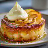 Une tarte aux fruits sur un plateau.
