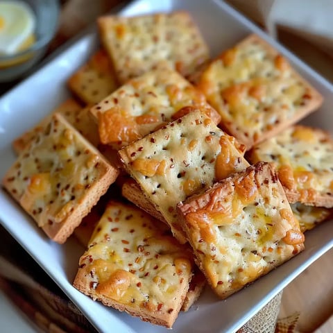Des biscuits dorés faits maison, joliment disposés sur un plateau clair.
