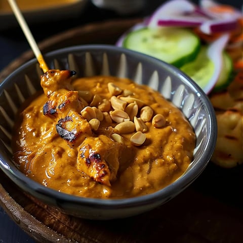 Satay maison crémeux aux épices
