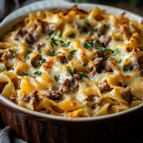 Mélange Onctueux de Bœuf et de Nouilles