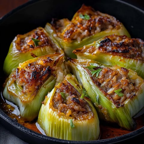 Poireaux farcis moelleux et dorés