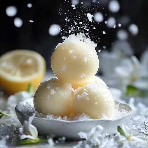 Douceurs légères au citron et sucre