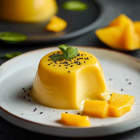 Mangue Panna Cotta Vegan et sans produits laitiers