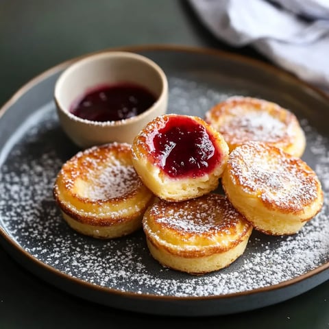Mini pancakes légers et dorés au four