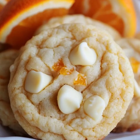 Savoureux biscuits orange chocolat blanc