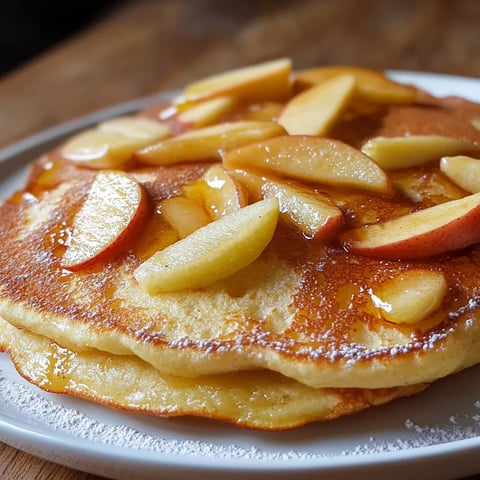 Délicieux pancakes aux pommes