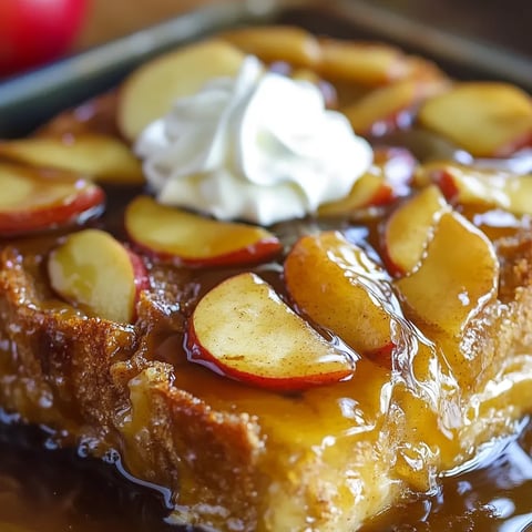 Pain perdu caramel et pommes fondantes