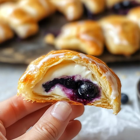 Découvrez ces croissants à la myrtille et au fromage frais