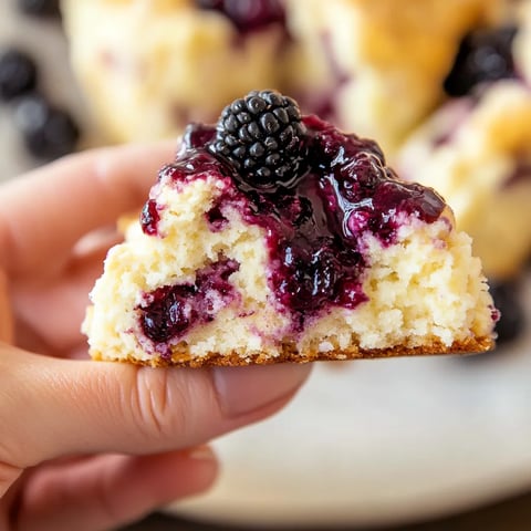 Délicieux scones dorés à base de mûres