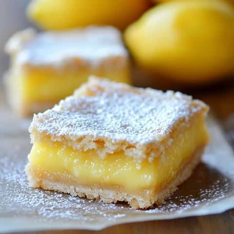 Carrés citron fondants