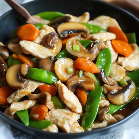 Légumes croquants au poulet