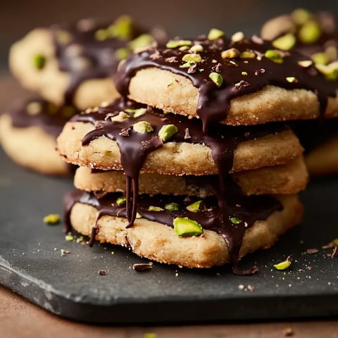 Sablés chocolat pistache