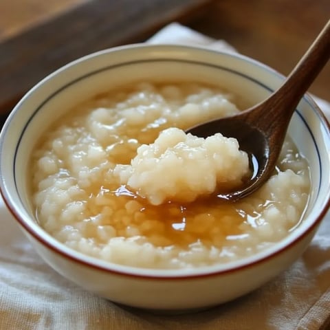 Porridge japonais doux au gingembre et miel