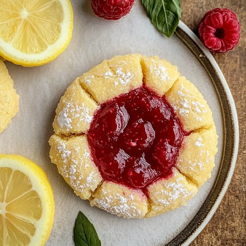 Citron et framboise biscuits