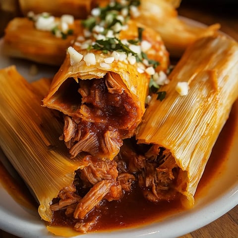 Tamales porc rouge fait maison