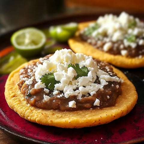Haricots et fromage sopes