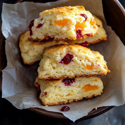 Scones doux orange cranberries