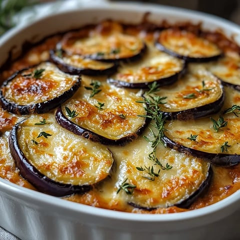 Gratin d’aubergines fondant