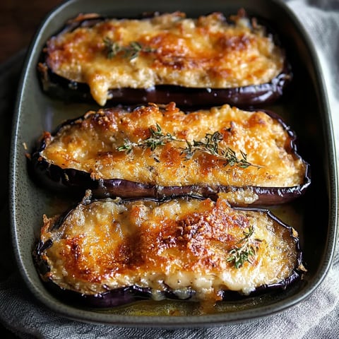 Délicieux gratin d'aubergines au four