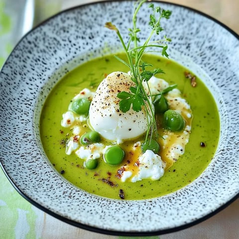 Asperges veloutées avec burrata et poisson fumé