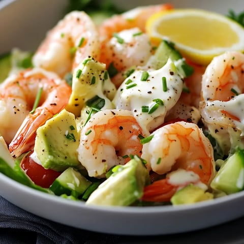 Salade légère crevettes