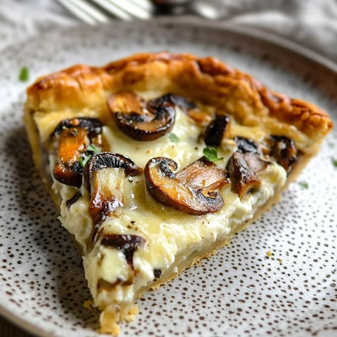 Champignons mozza sur tarte croustillante