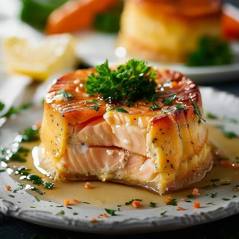 Saumon colin flan