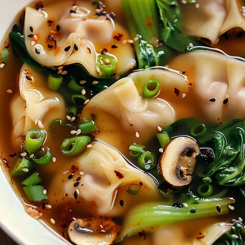 Goûtez cette soupe potstickers réconfortante