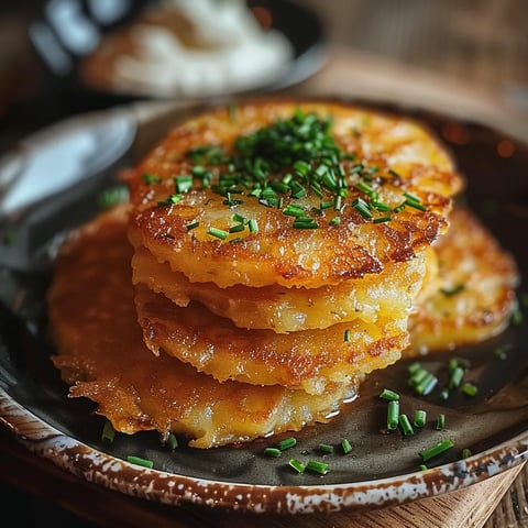 Galettes de pommes dorées et croustillantes